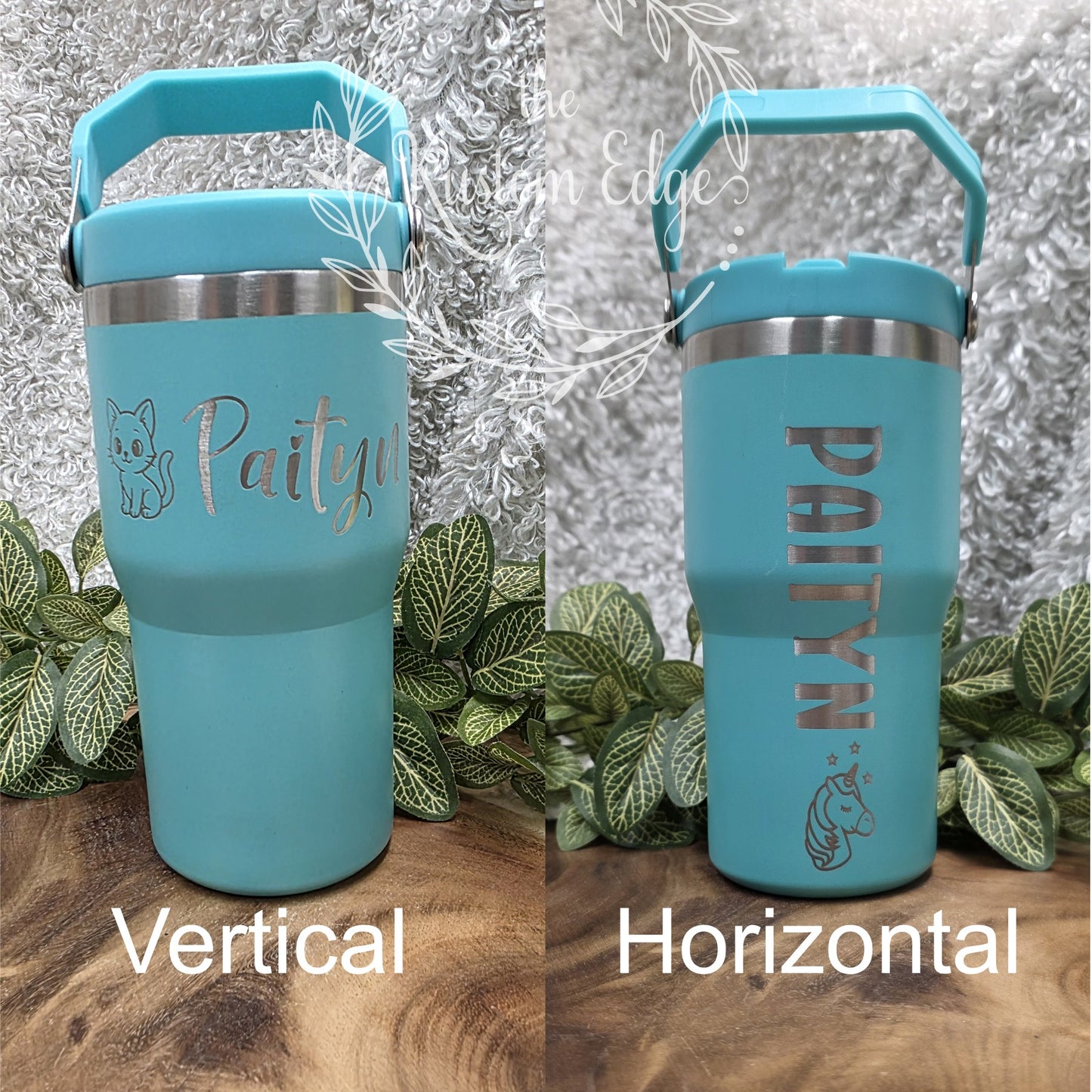 Personalized Kids Tumbler – 20oz / 30oz – Custom Name & Cute Character image 1