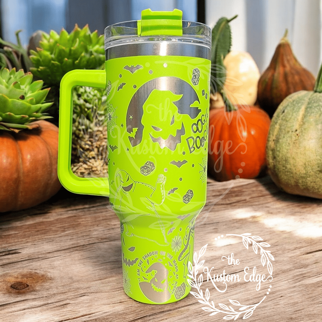Oogie Boogie Laser Engraved Custom Tumbler image 2