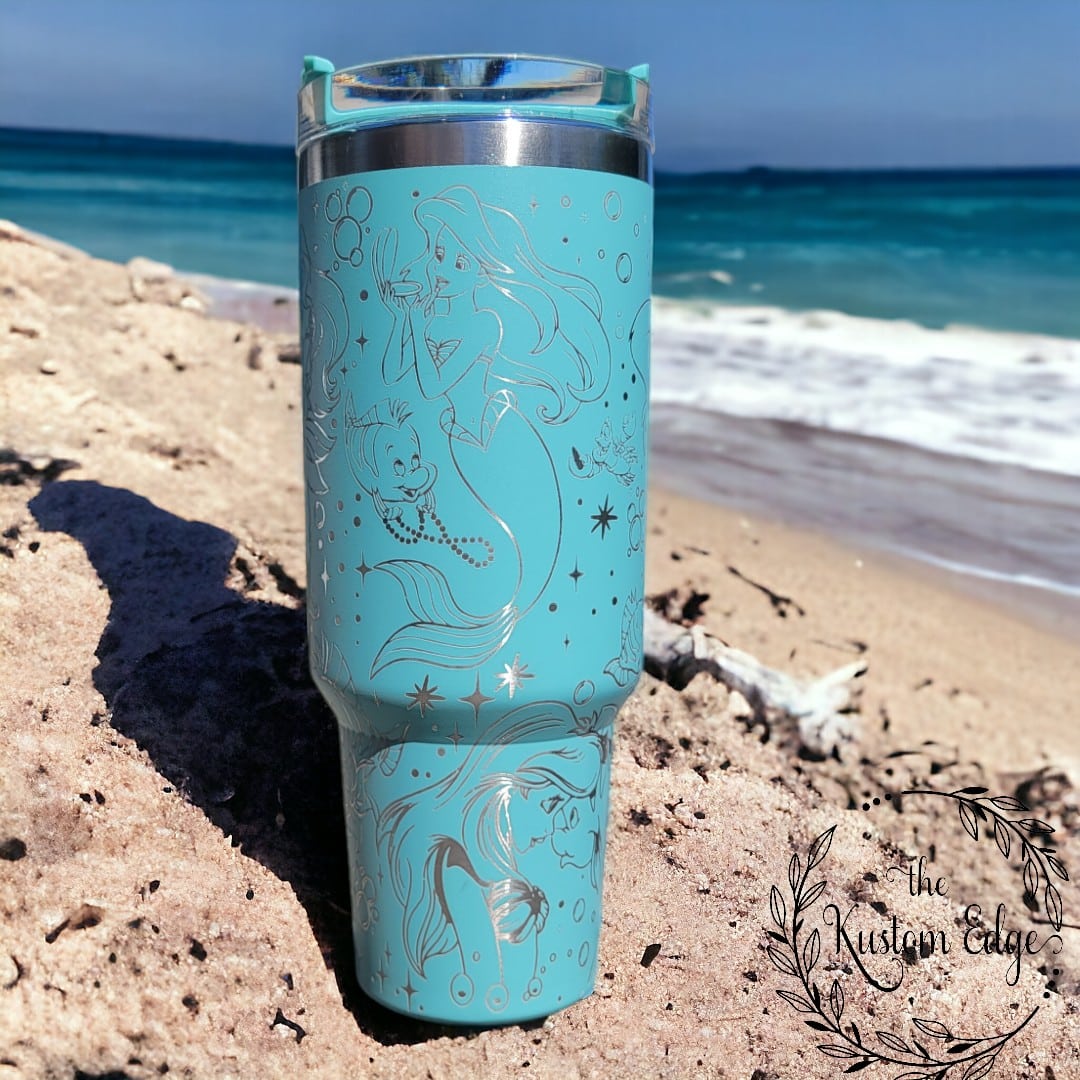 Little Mermaid Laser Engraved Tumbler image 5