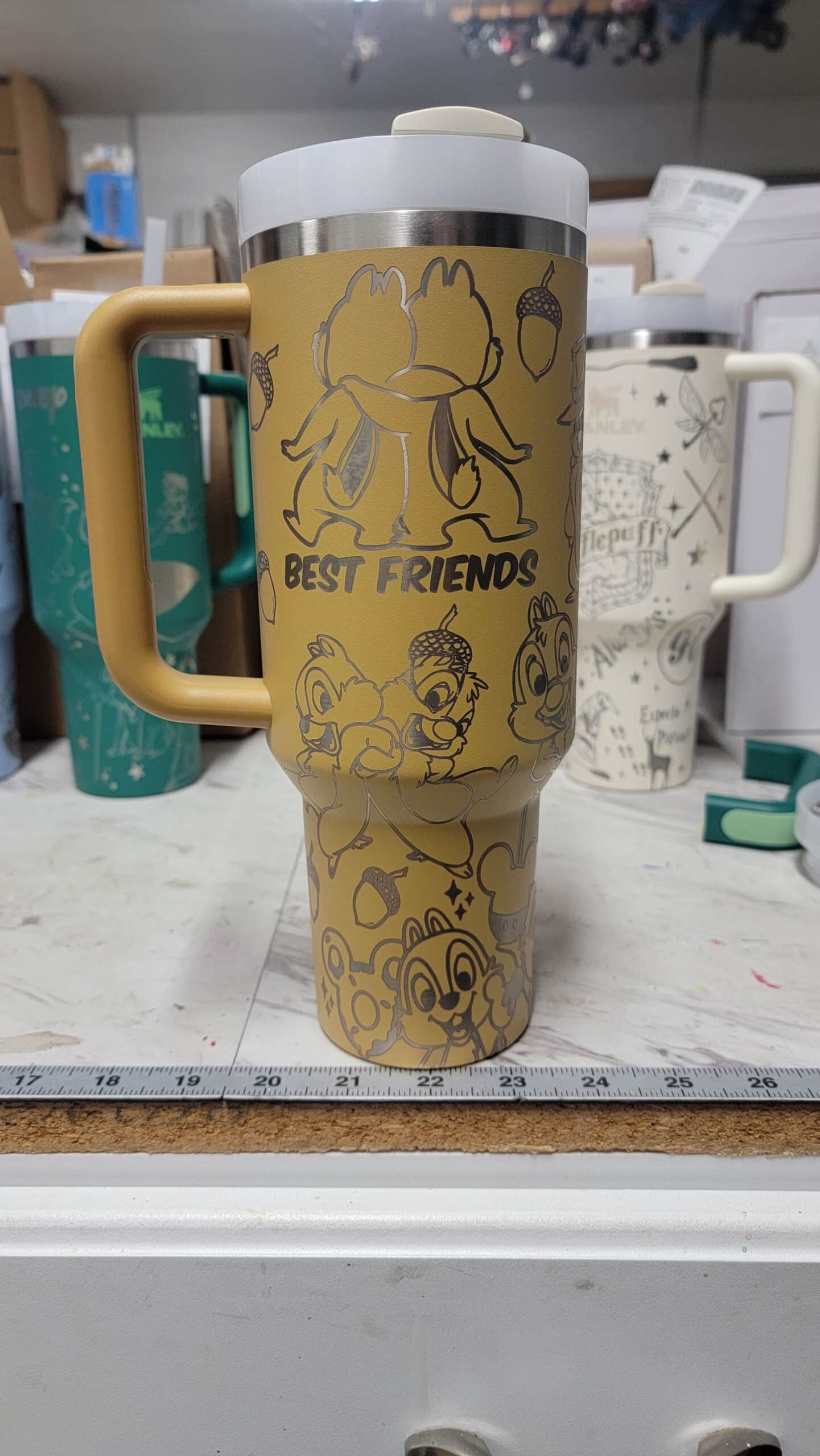 Chip and Dale Laser Engraved Tumbler image 3