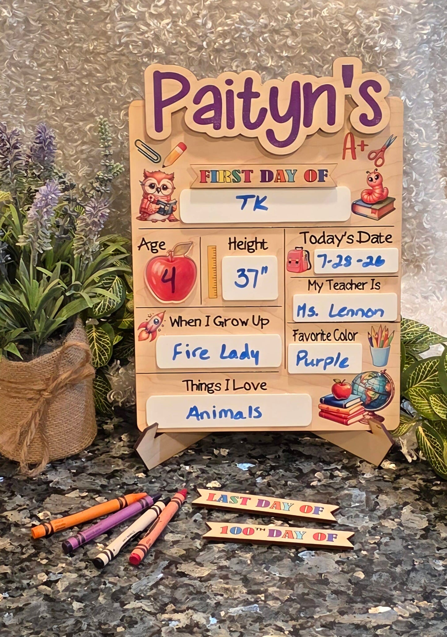 Personalized Back to School Sign image 2