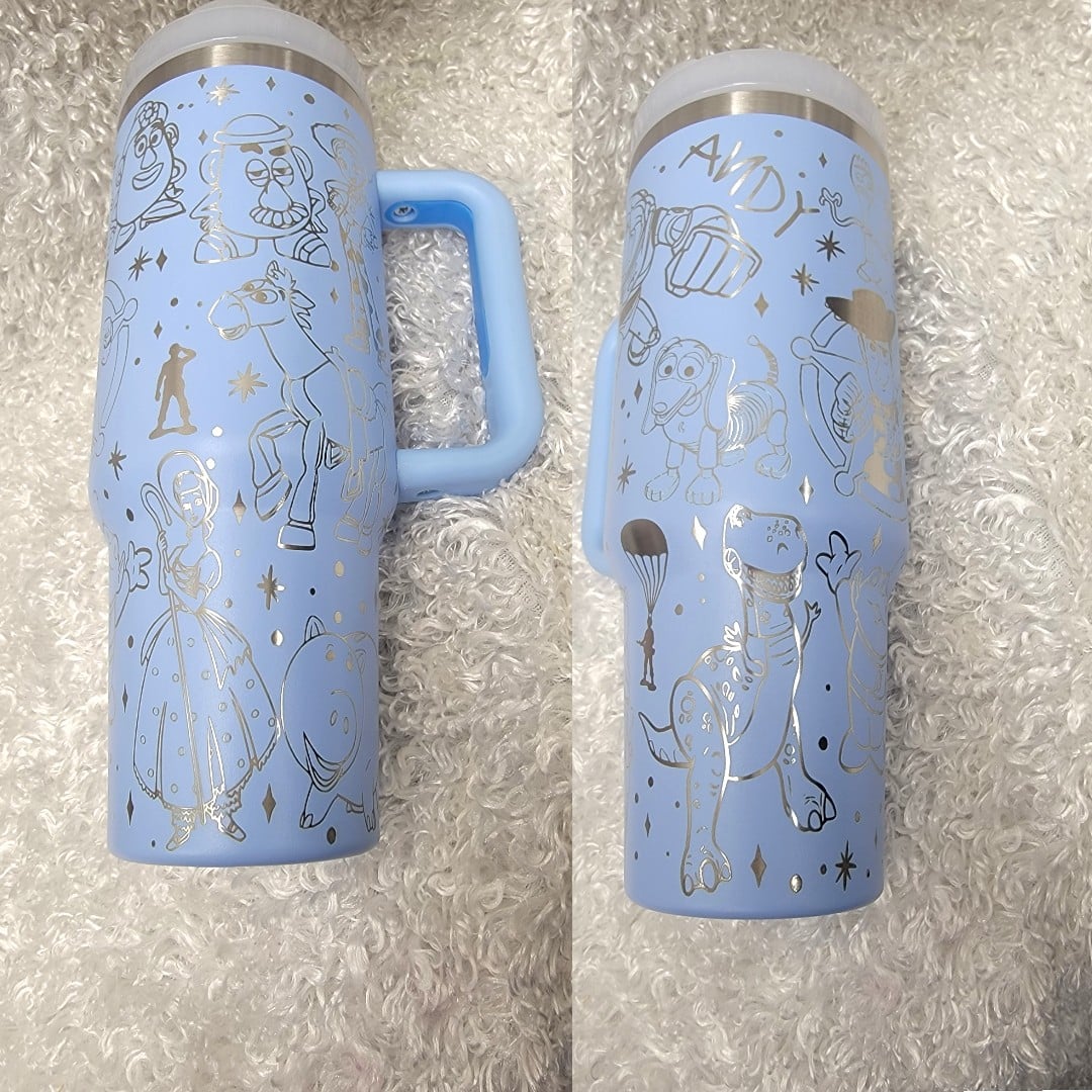 Toy Story Laser Engraved Custom Tumbler image 1