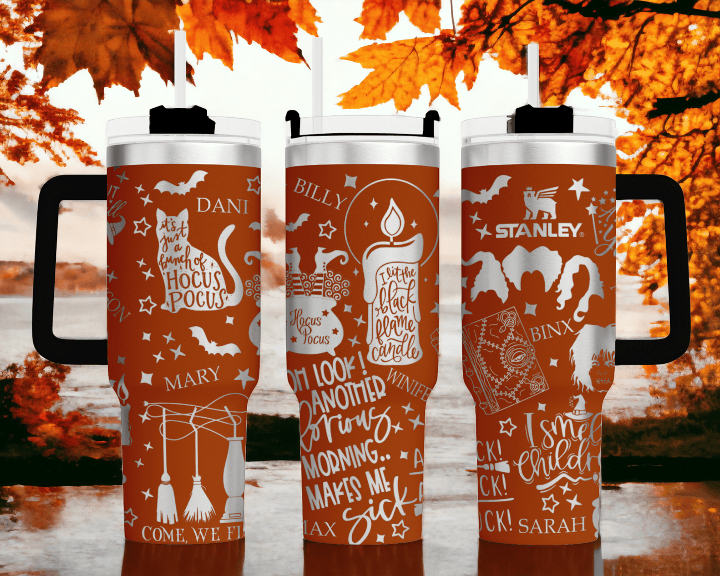 Hocus Pocus Laser Engraved Custom Tumbler image 3