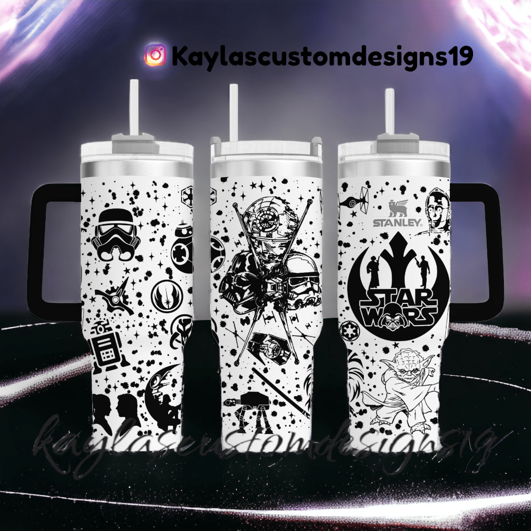 Star Wars Laser Engraved Tumbler image 1