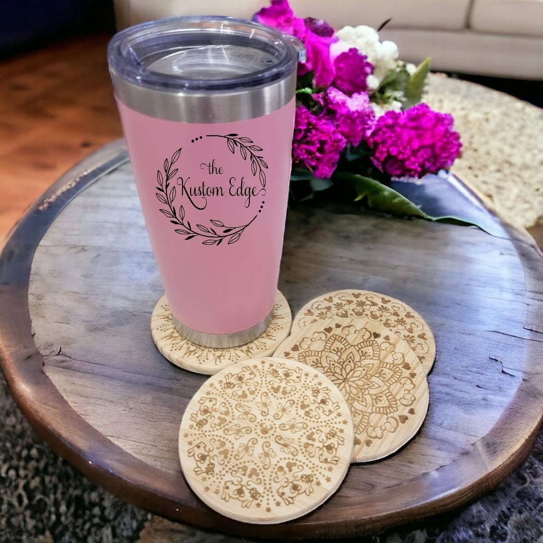 Disney Mandala Wooden Coaster Set image 1