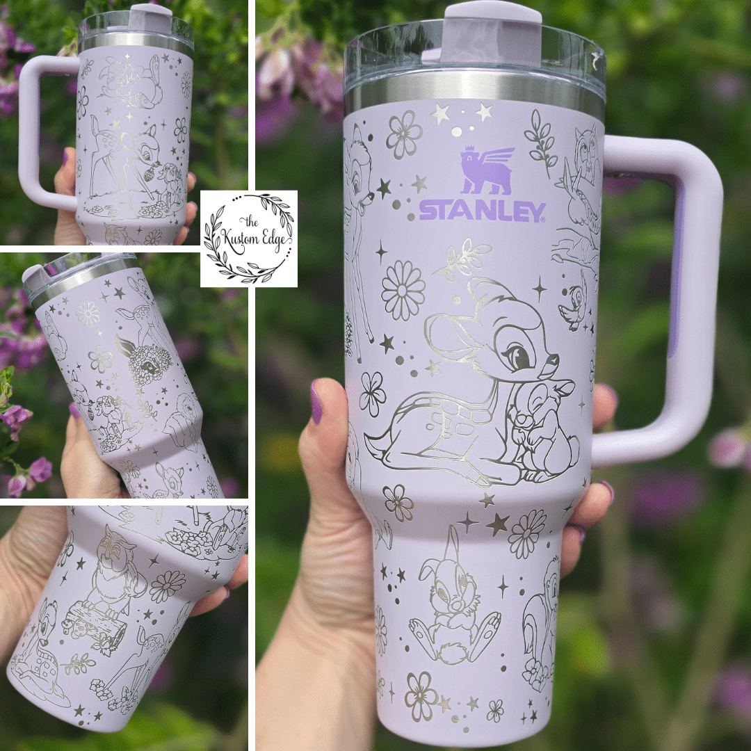 Bambi and Friends Laser Engraved Tumbler image 0