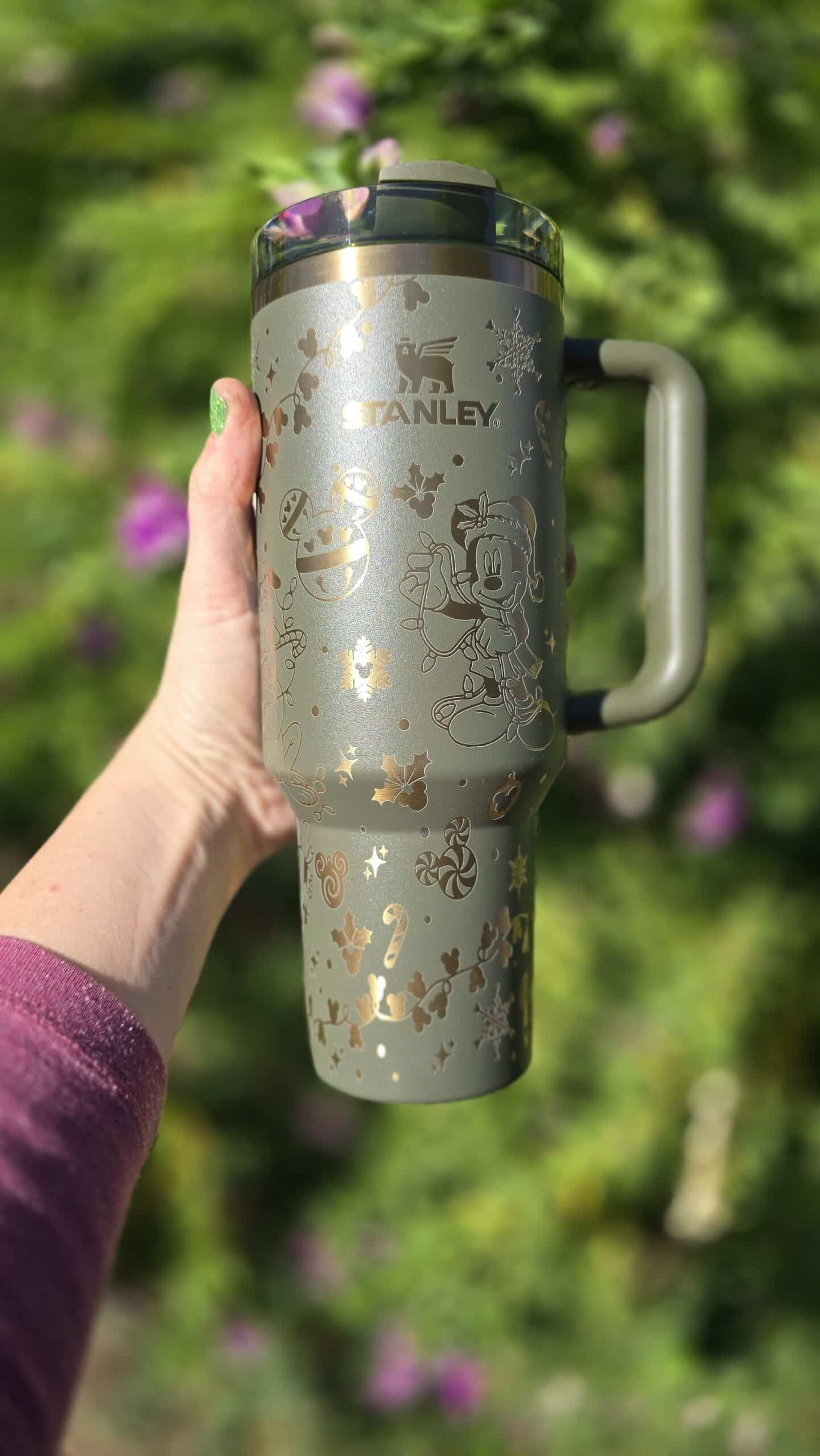 Disney Christmas Laser Engraved Stainless Steel Tumbler image 4