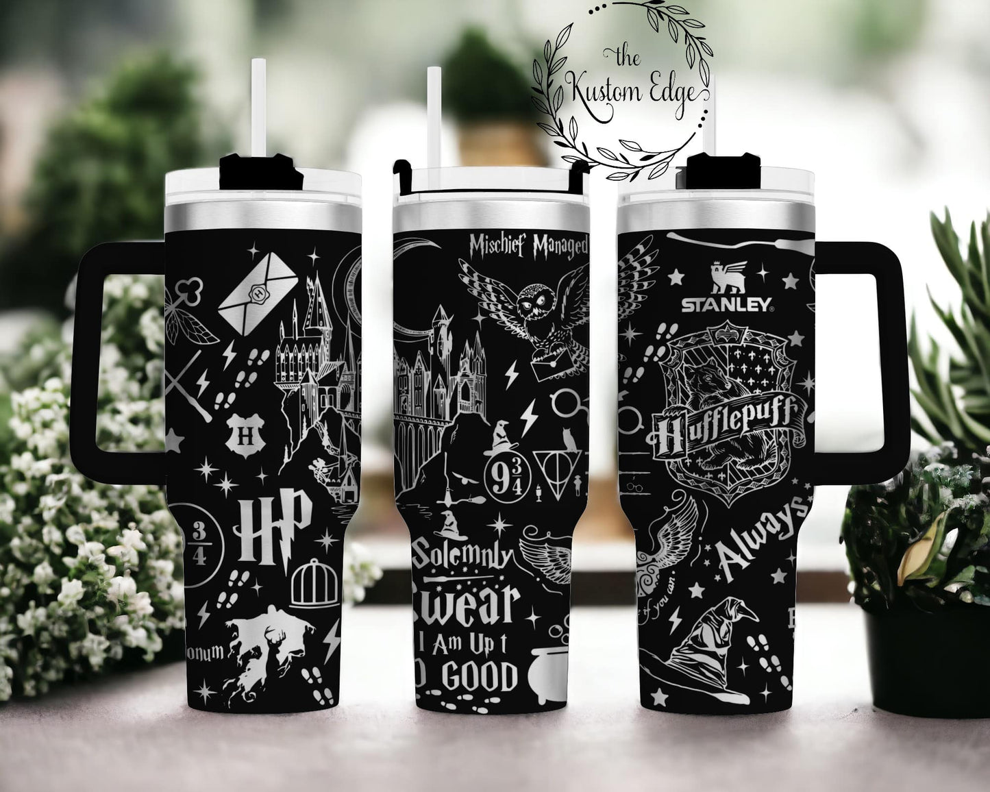 Hufflepuff House Harry Potter Stainless Steel Tumbler image 0