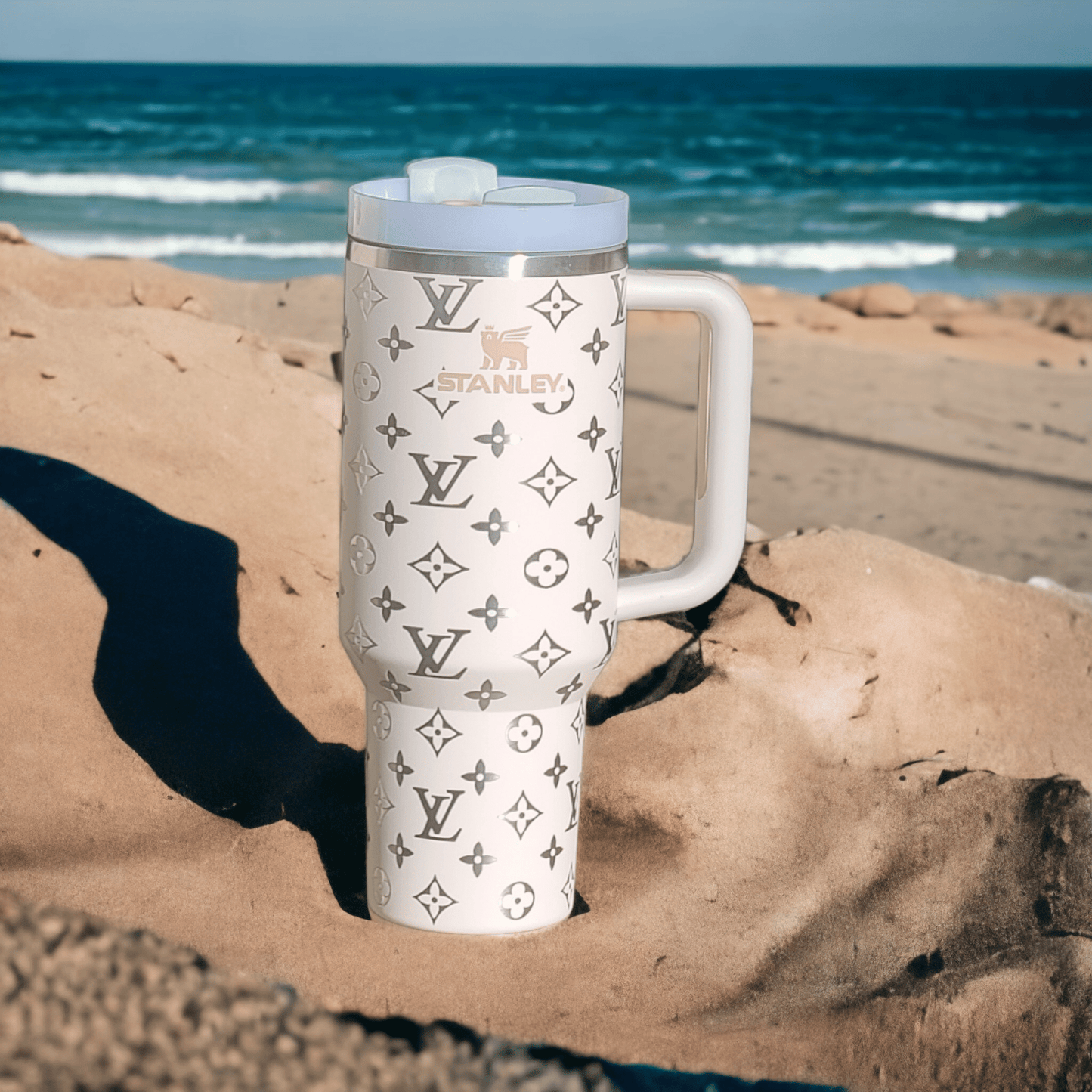 Designer Bag Design Laser Engraved Tumbler image 1