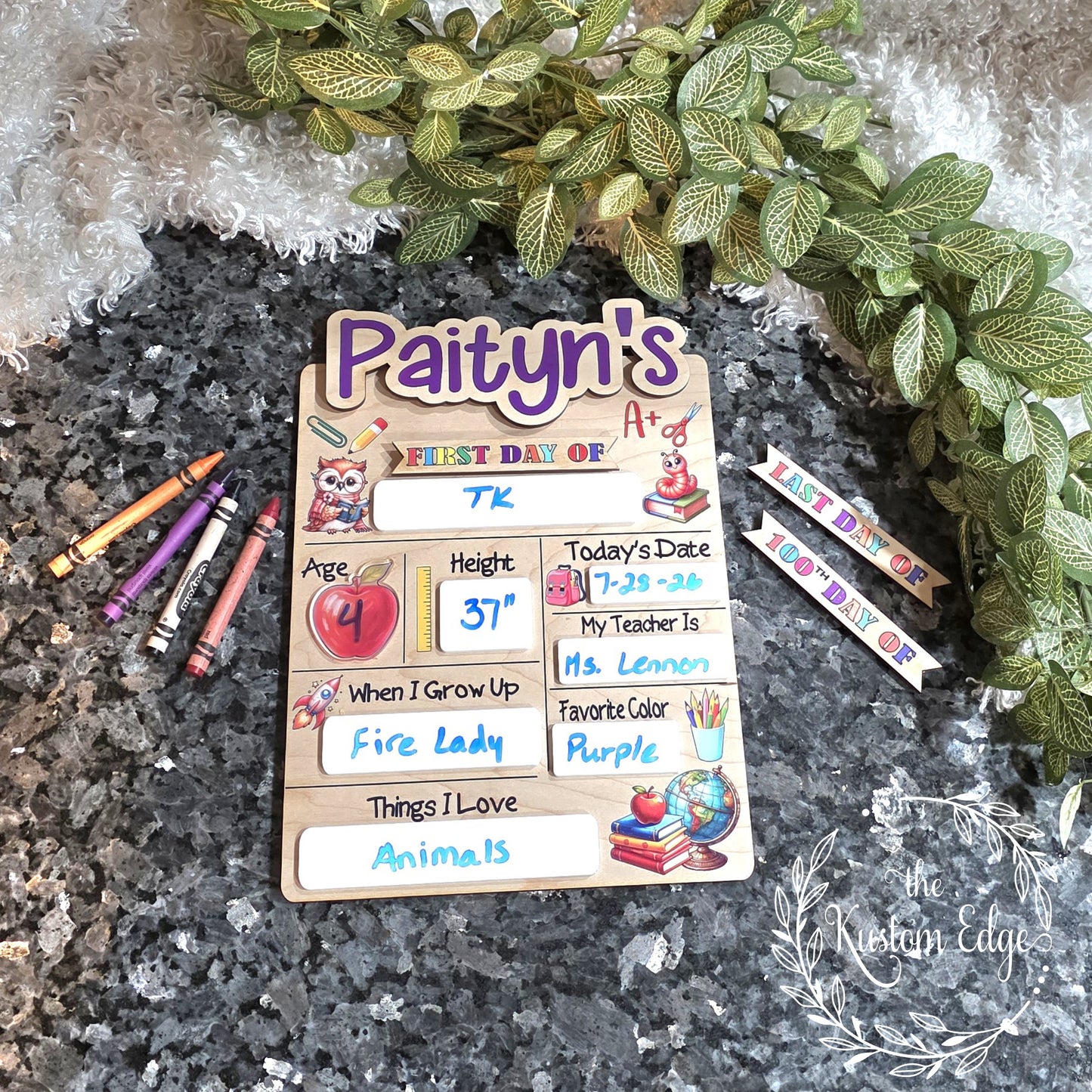 Personalized Back to School Sign image 1