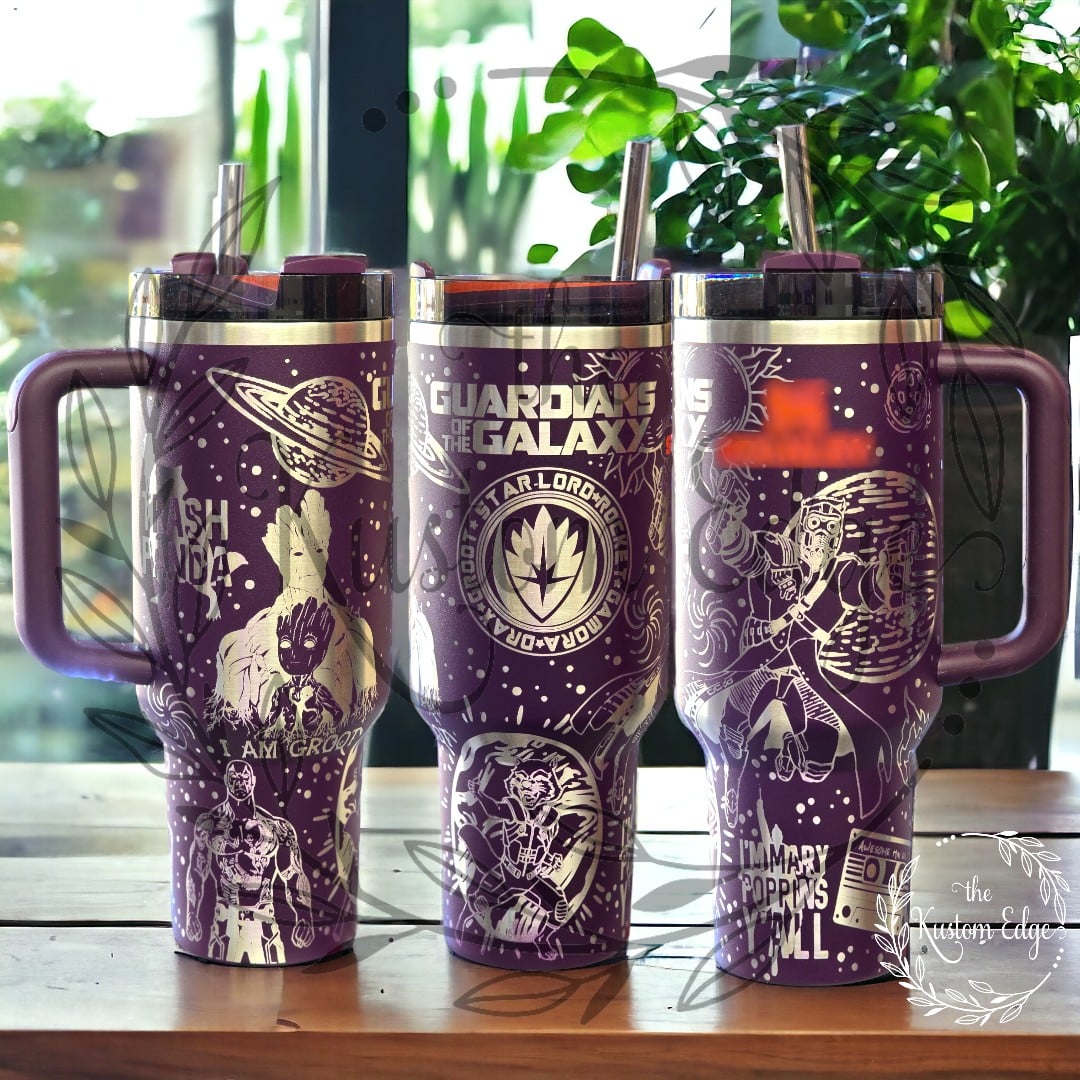 Guardians Of The Galaxy Laser Engraved Stainless Steel Tumbler image 0