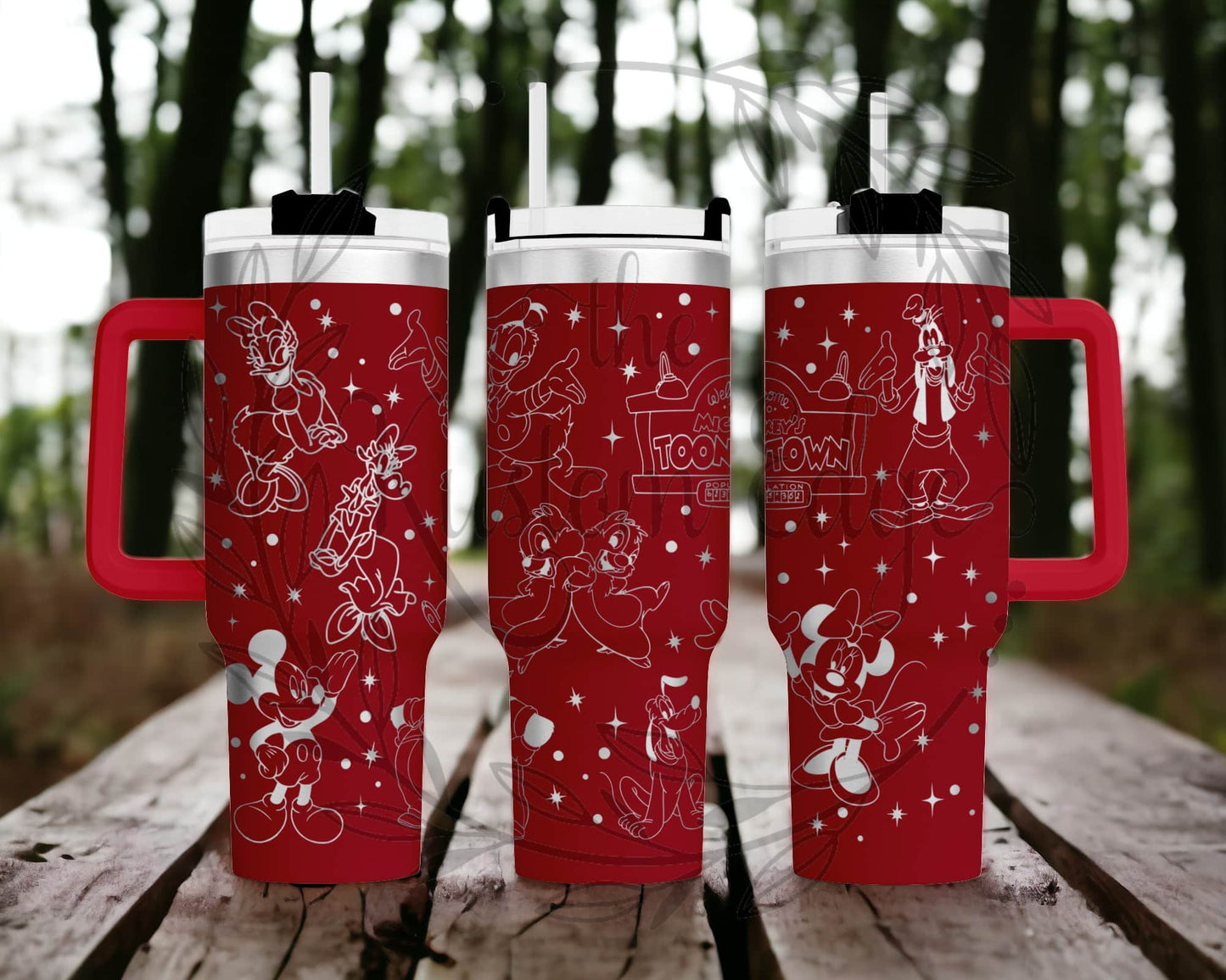 Toon Town Laser Engraved Custom Tumbler image 0