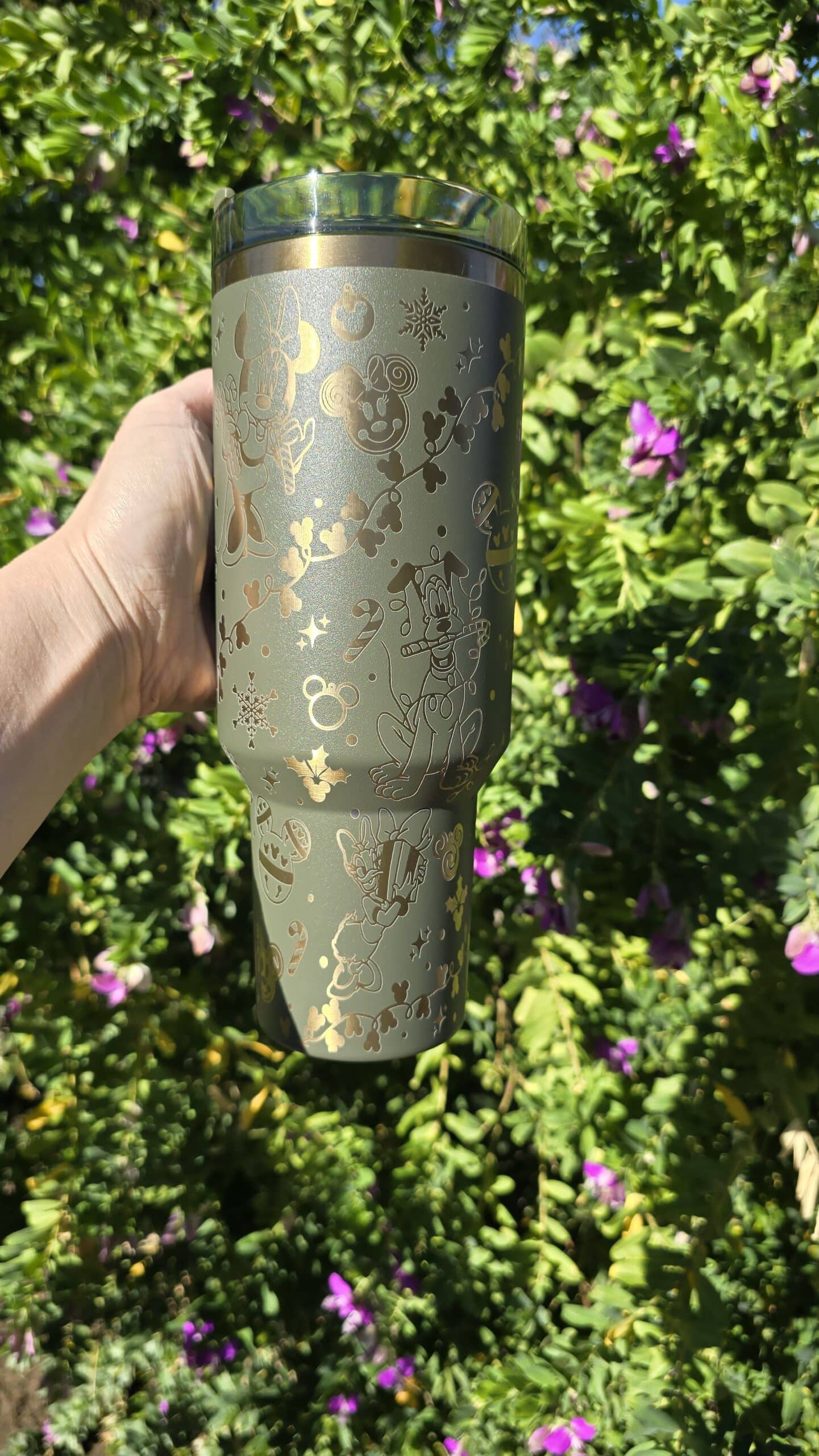 Disney Christmas Laser Engraved Stainless Steel Tumbler image 5