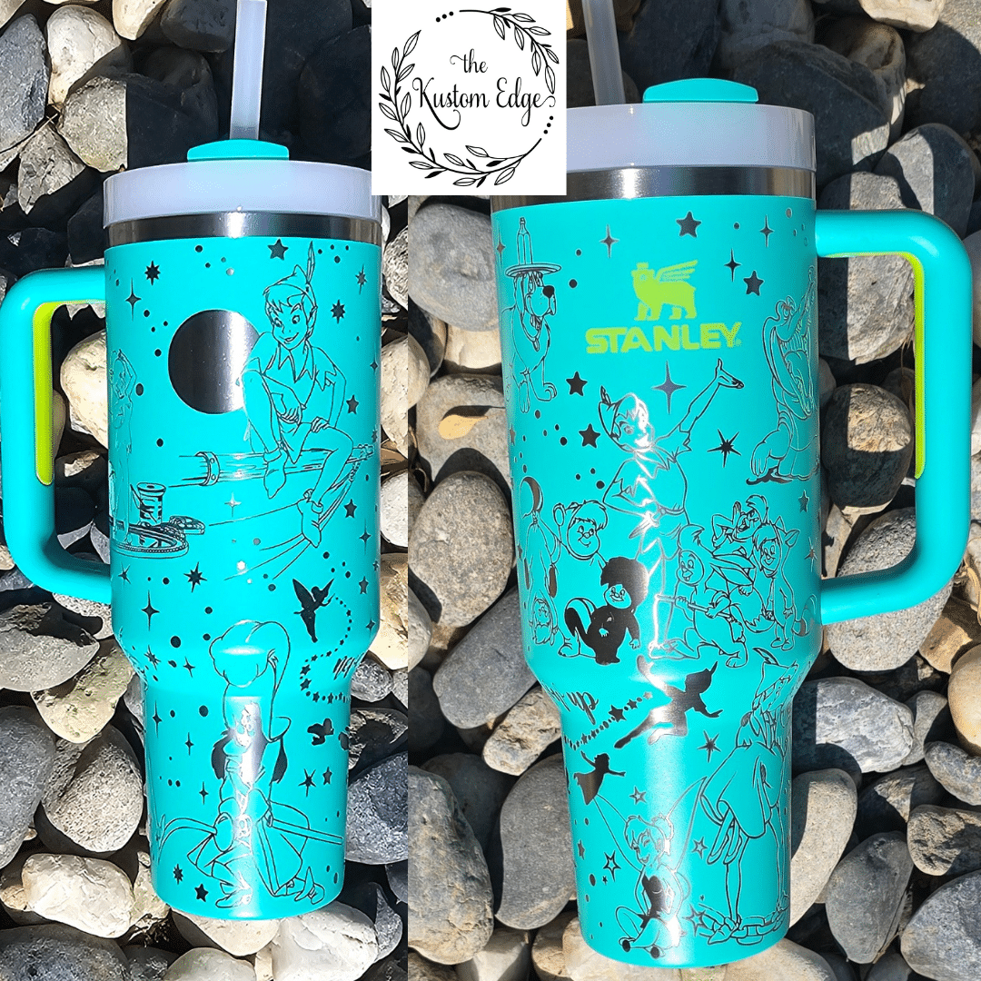 Peter Pan Laser Engraved Custom Tumbler image 2