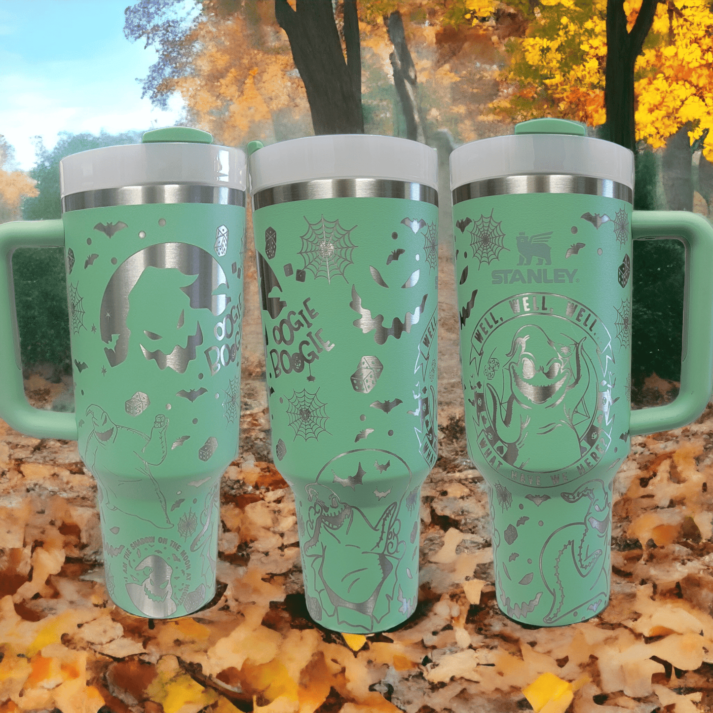 Oogie Boogie Laser Engraved Custom Tumbler image 3