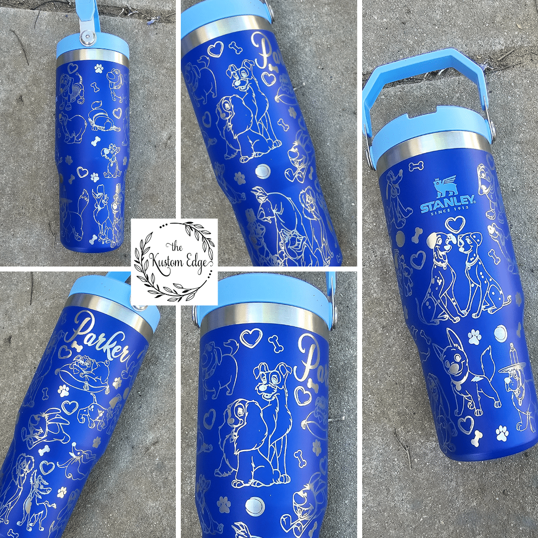 Disney Dogs Laser Engraved Tumbler image 1