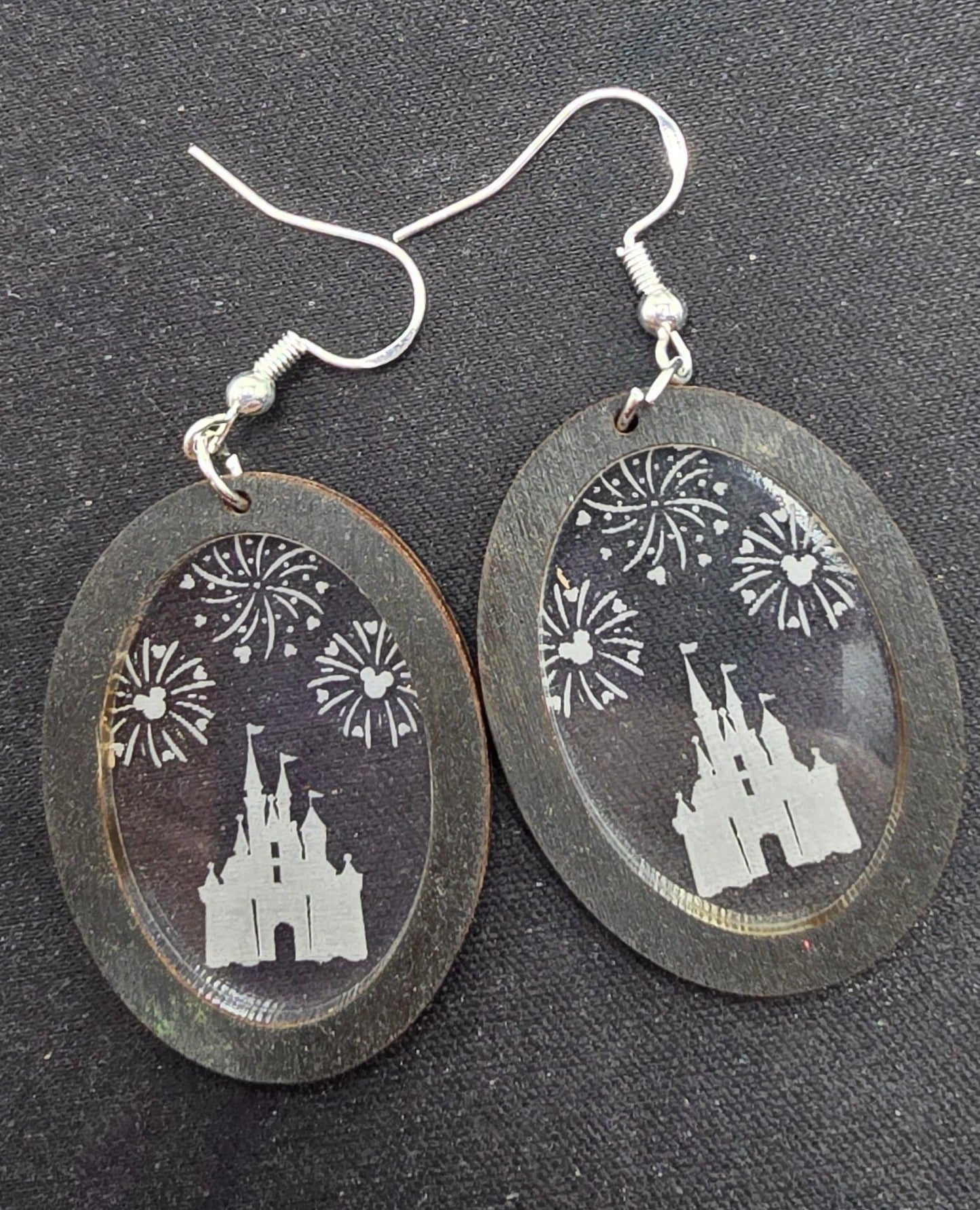 Disney Castle and Fireworks Earrings image 2