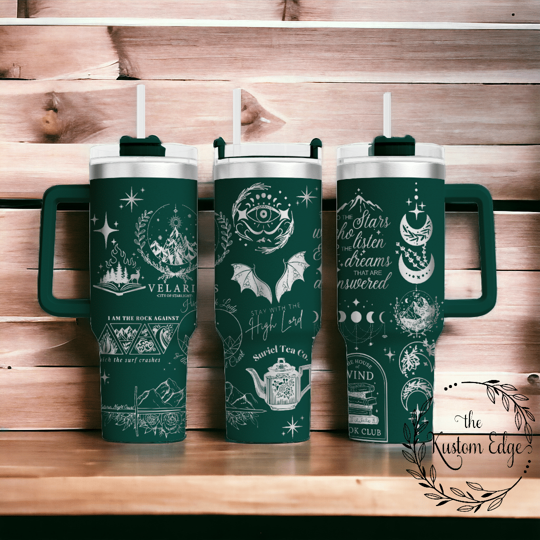 ACOTAR Laser Engraved Custom Tumbler image 1