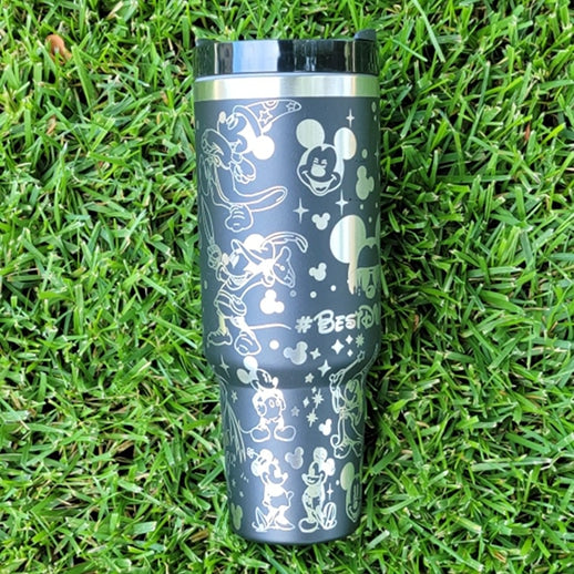 Best Day Ever Mickey Mouse Laser Engraved Tumbler image 2