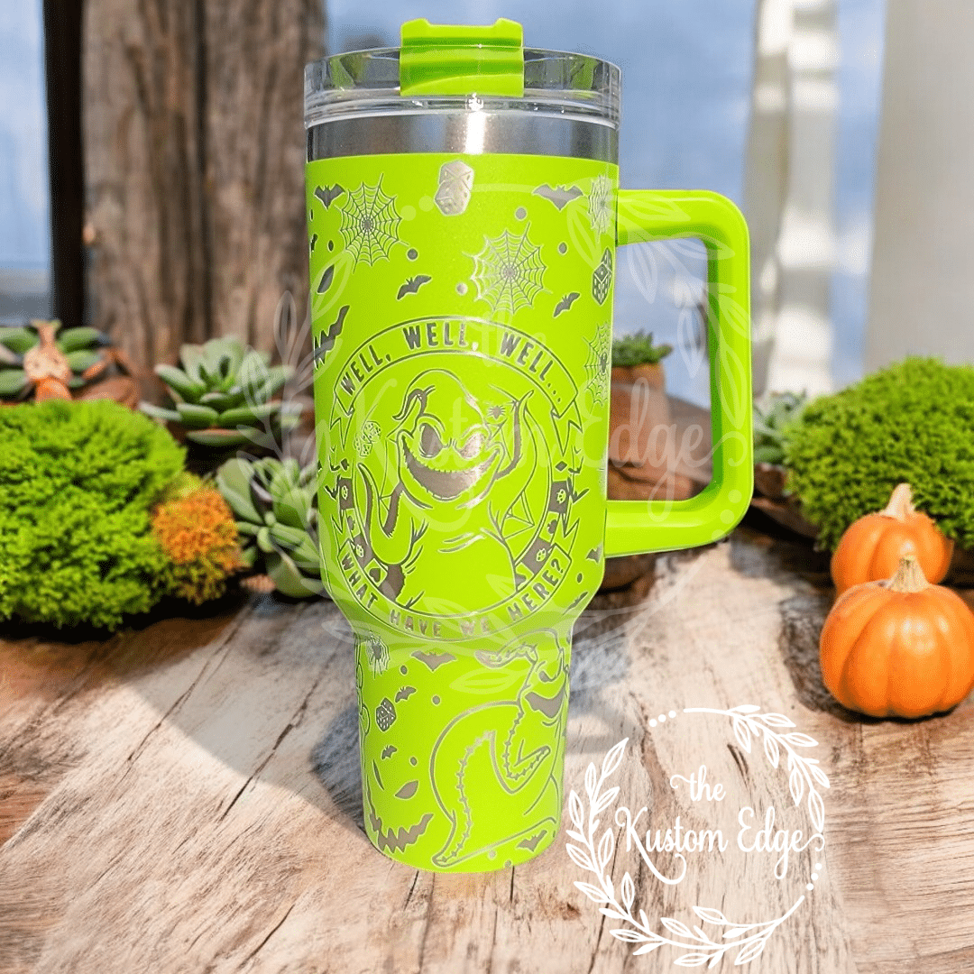 Oogie Boogie Laser Engraved Custom Tumbler image 1