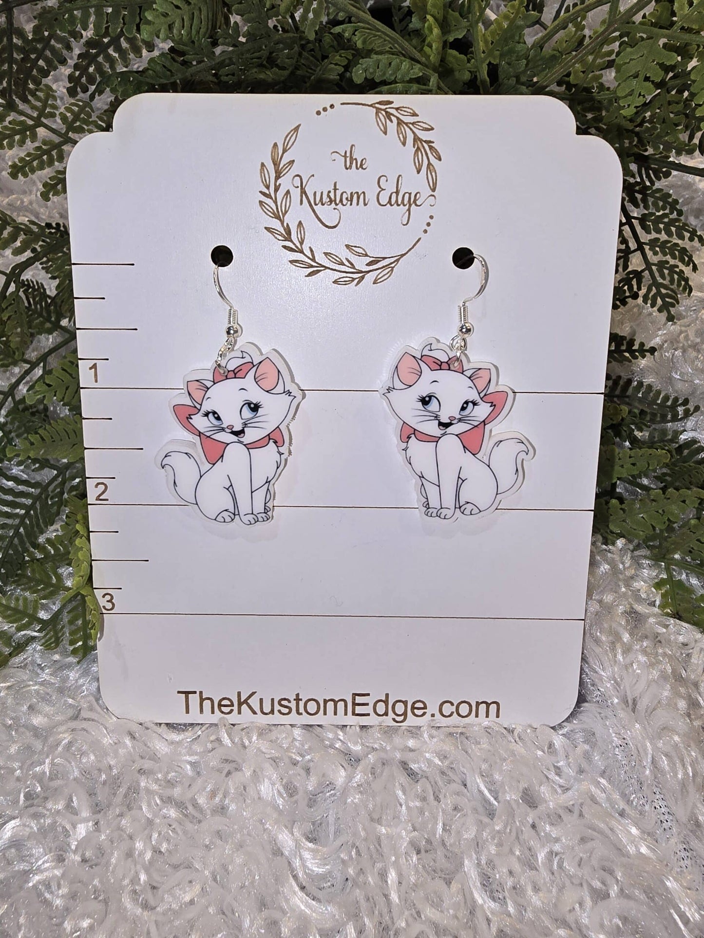 Marie "The Aristocats" Dangle Earrings image 1