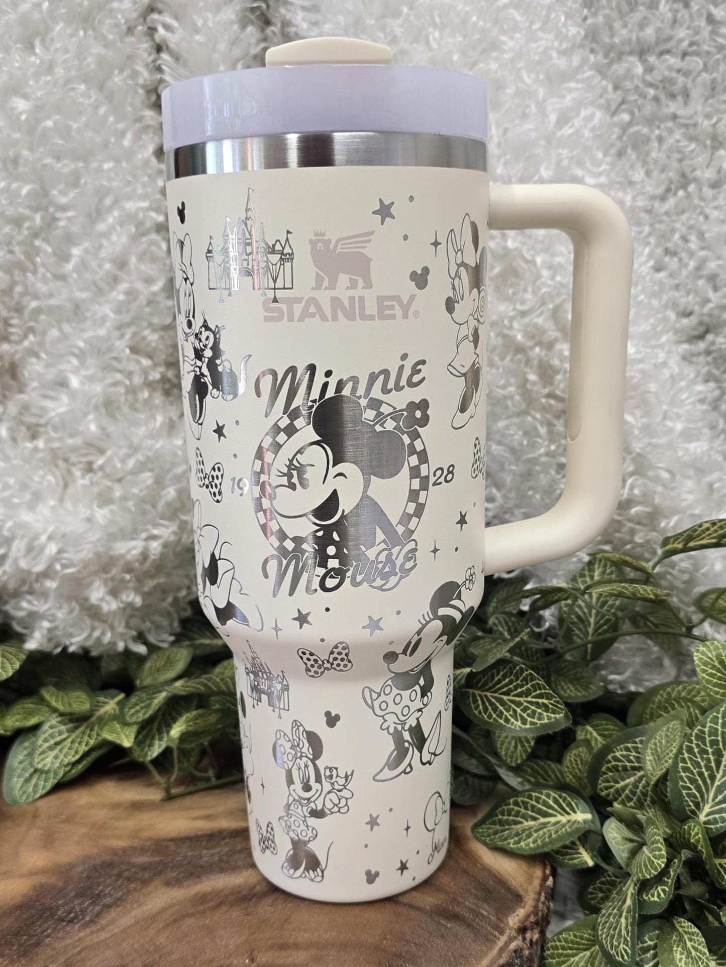 Vintage Minnie Laser Engraved Tumbler: 30oz/40oz Stainless Steel Personalized Cup