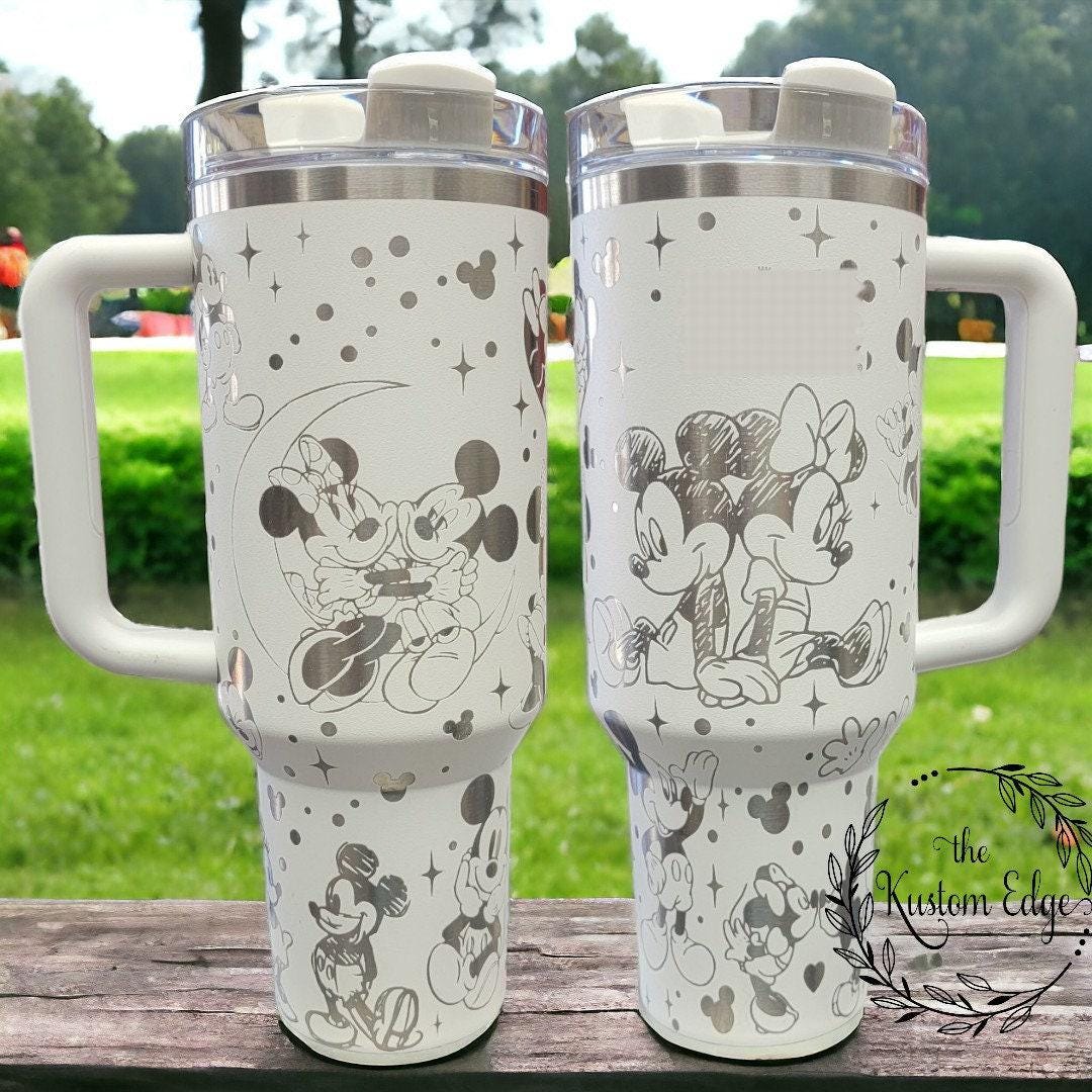 Mouse Lovers Tumbler: Laser Engraved Personalized Stainless Steel, 40oz/30oz
