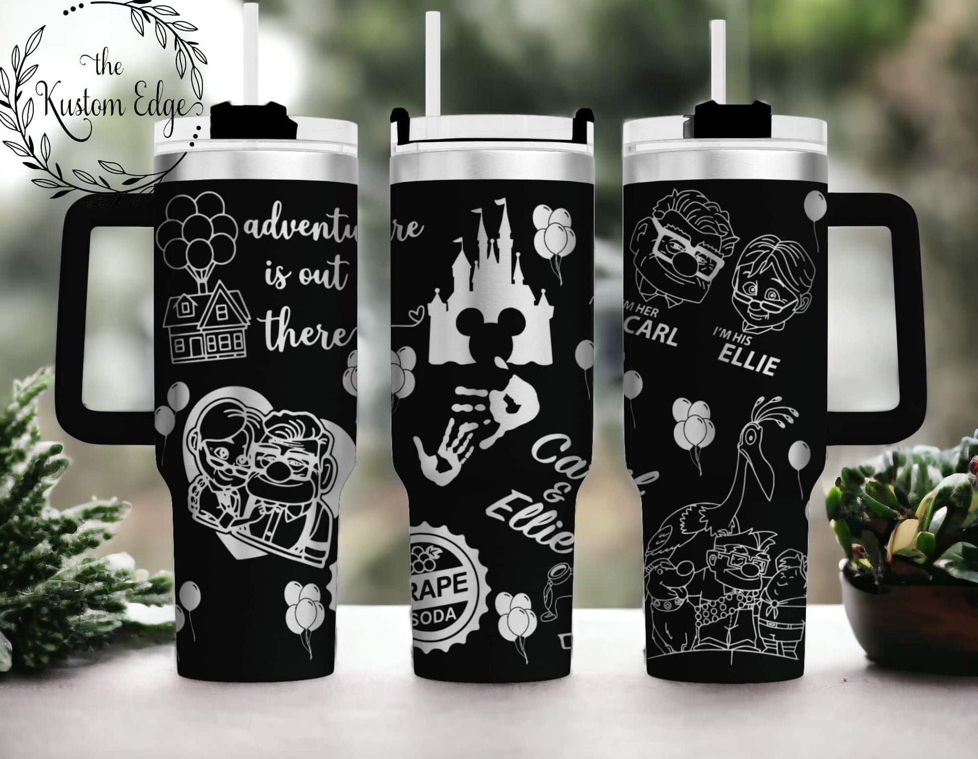 Disney Up Characters Engraved Custom Tumbler image 0