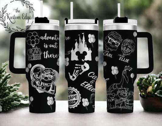 Disney Up Characters Engraved Custom Tumbler image 0