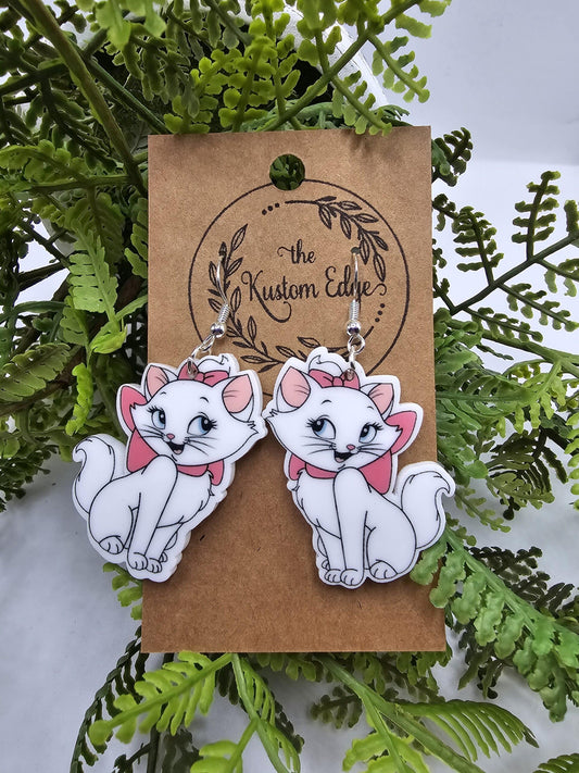 Marie "The Aristocats" Dangle Earrings image 0
