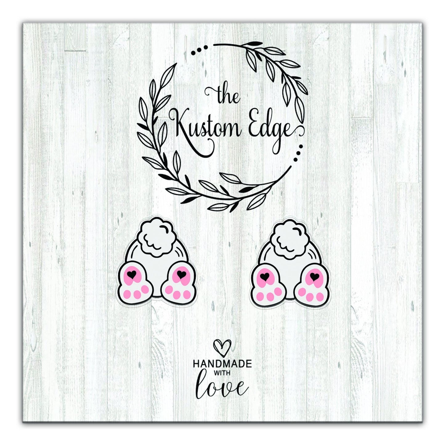 Cute bunny paw earrings for kids and Easter baskets