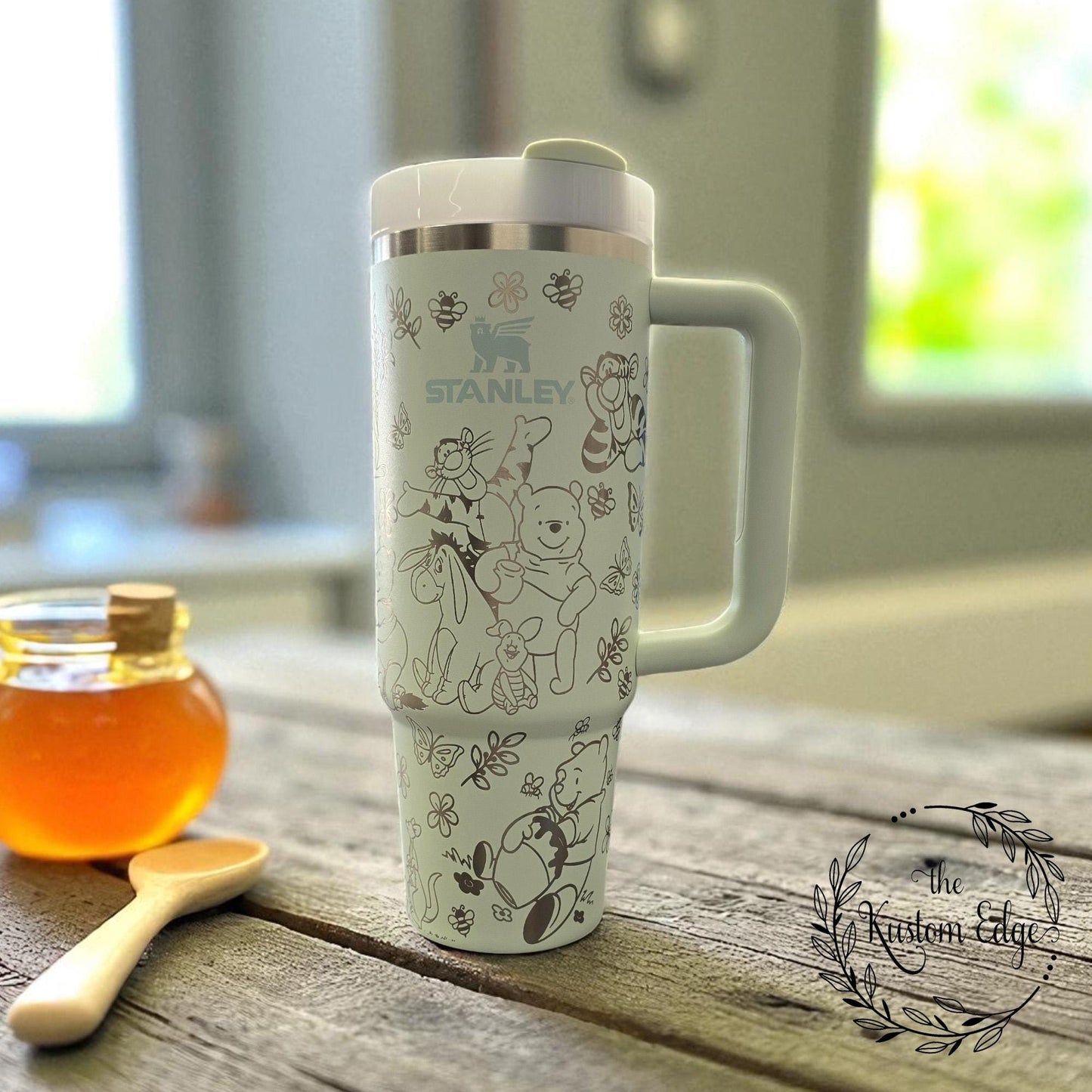 Pooh & Friends Laser Engraved Tumbler, Personalized Stainless Steel Cup, Custom Pooh Bear Gift