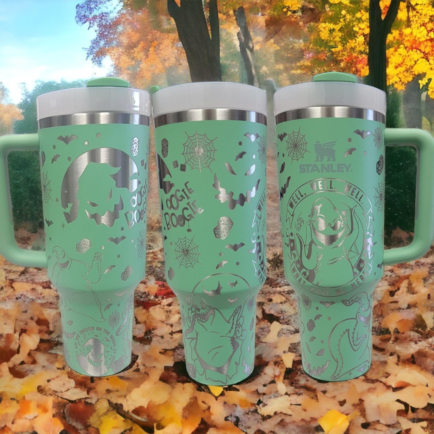 Oogie Boogie Engraved Tumbler: Halloween Water Bottle, 40oz/30oz, Personalized Tumbler