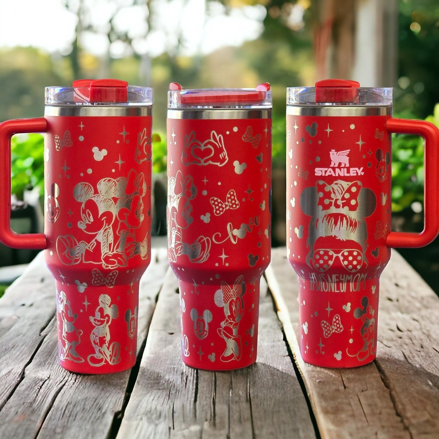 Laser Engraved Mom Tumbler – Messy Bun Design, Personalized Stainless Steel Cup (30oz/40oz)