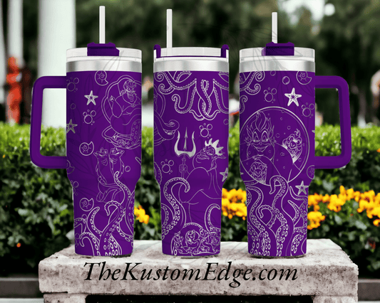 Ursula Sea Witch Laser Engraved Tumbler image 0
