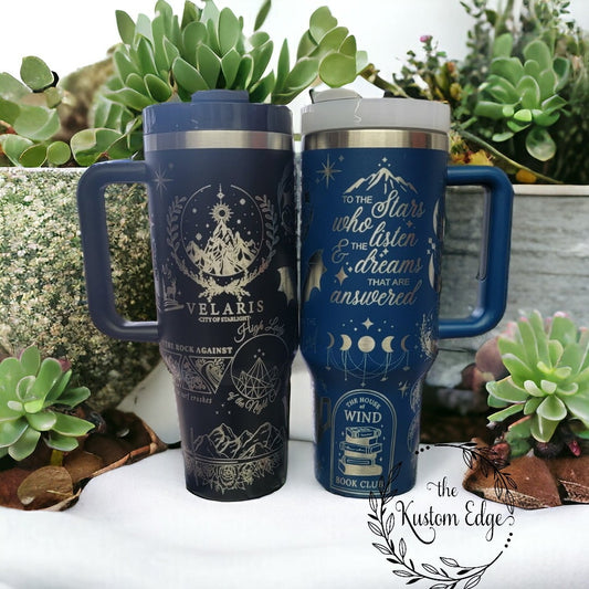 ACOTAR Laser Engraved Custom Tumbler image 0