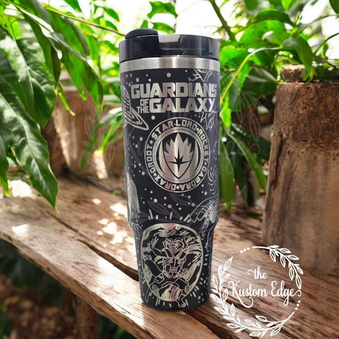 Guardians of the Galaxy Engraved Tumbler: Superhero Gift 40oz - 30oz Stainless Steel Tumbler, Personalized Cup