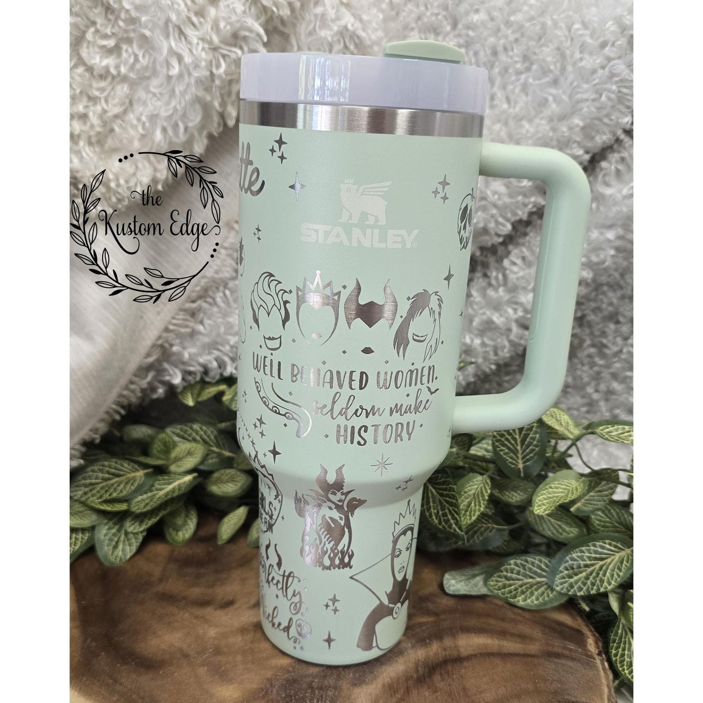 Lady Villains Laser Engraved Tumbler, Evil Queens Cup, 40oz or 30oz Engraved Personalized Mug