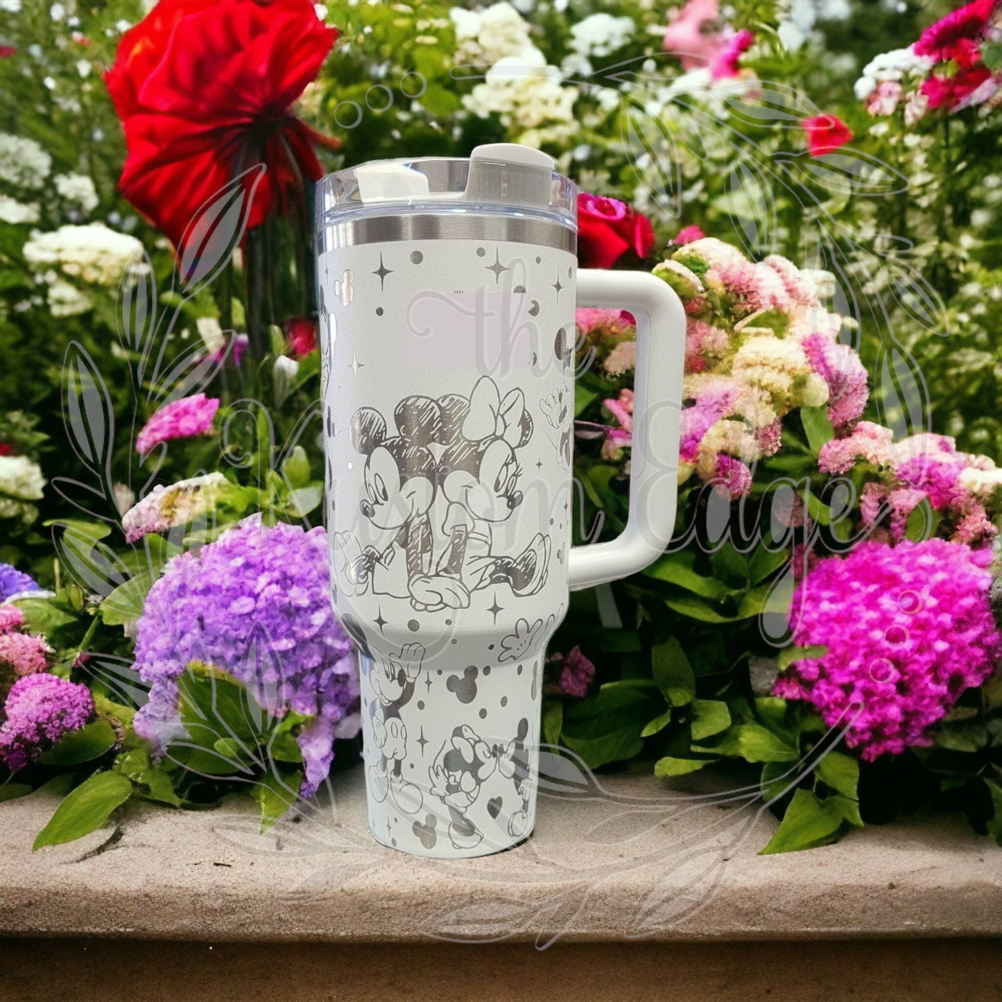 Mouse Lovers Tumbler: Laser Engraved Personalized Stainless Steel, 40oz/30oz