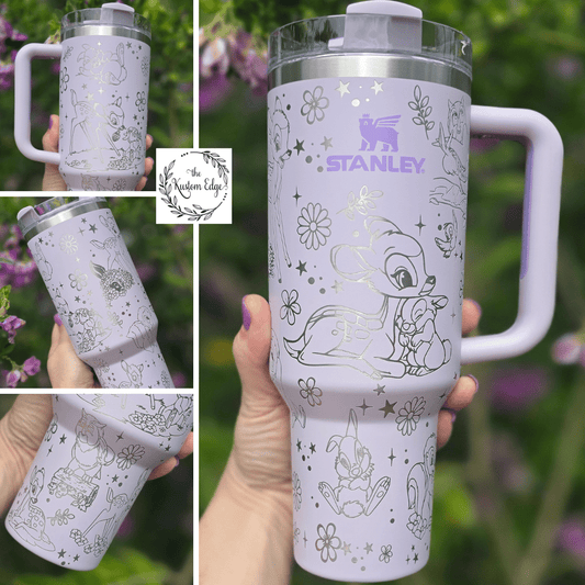Bambi and Friends Laser Engraved Tumbler image 0