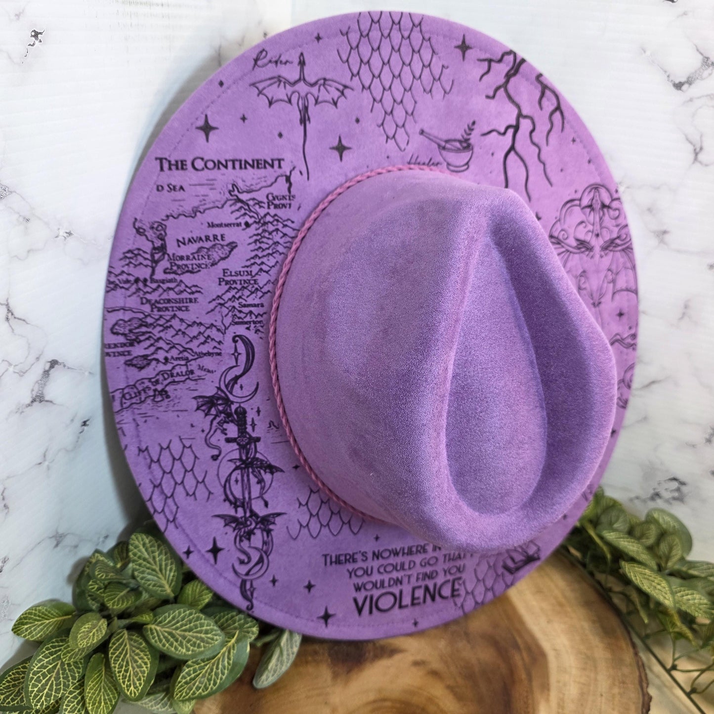 Fourth Wing Wide Brim Hat, Dragon Rider Hat, Romantasy Reader Bookish Gift Fedora