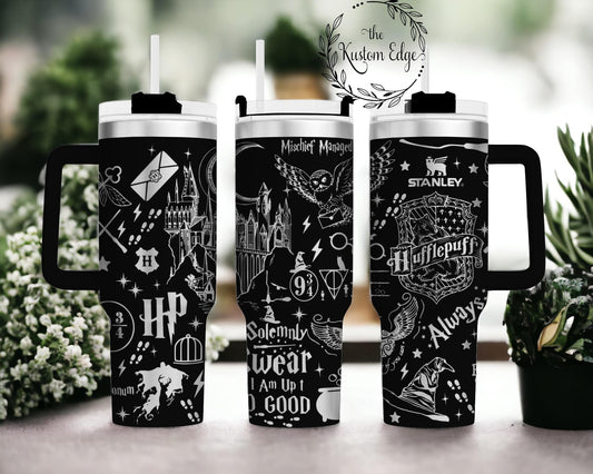 Hufflepuff House Harry Potter Stainless Steel Tumbler image 0