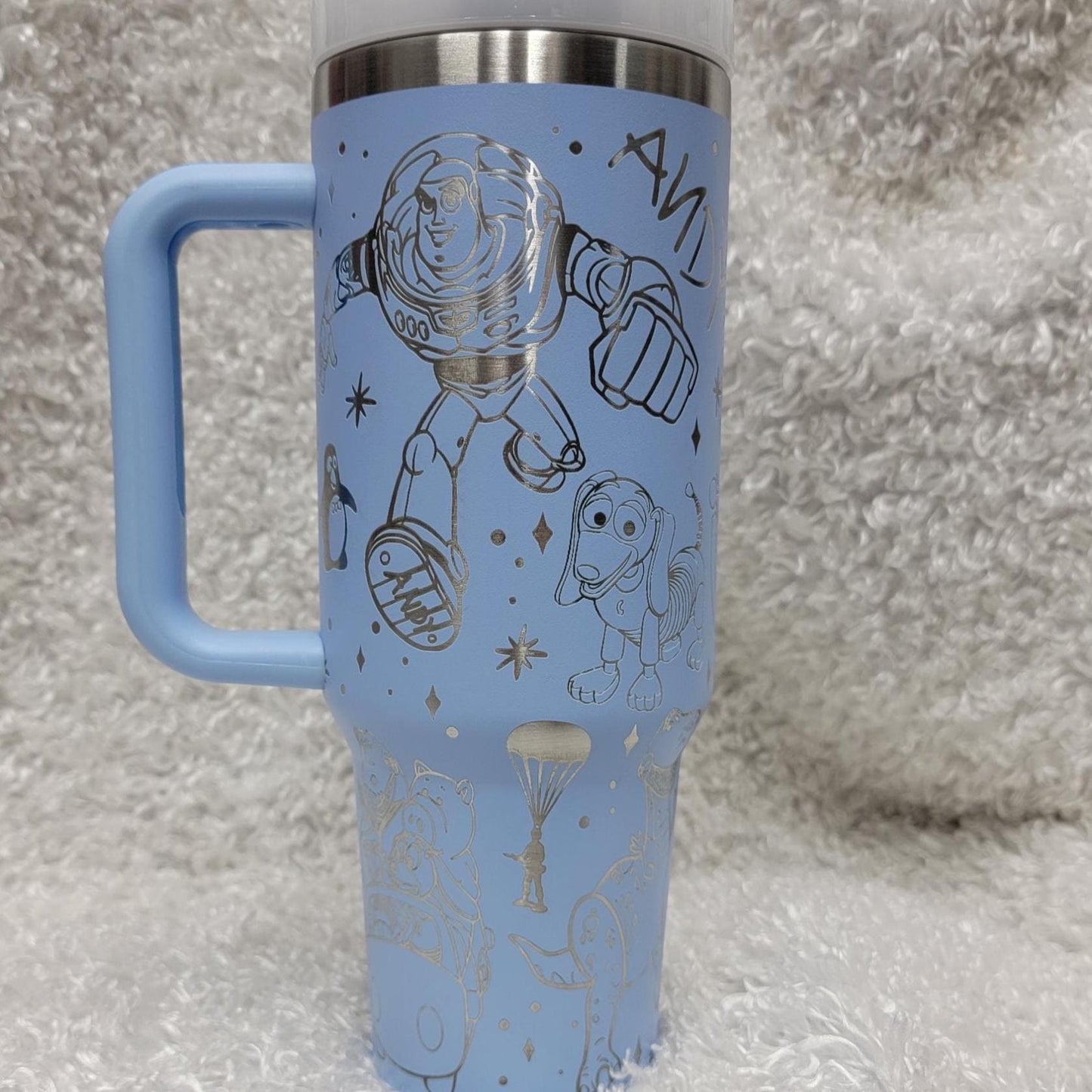 Toy Story Laser Engraved Tumbler, Andy's Toys, You Have A Friend In Me, Personalized Cup