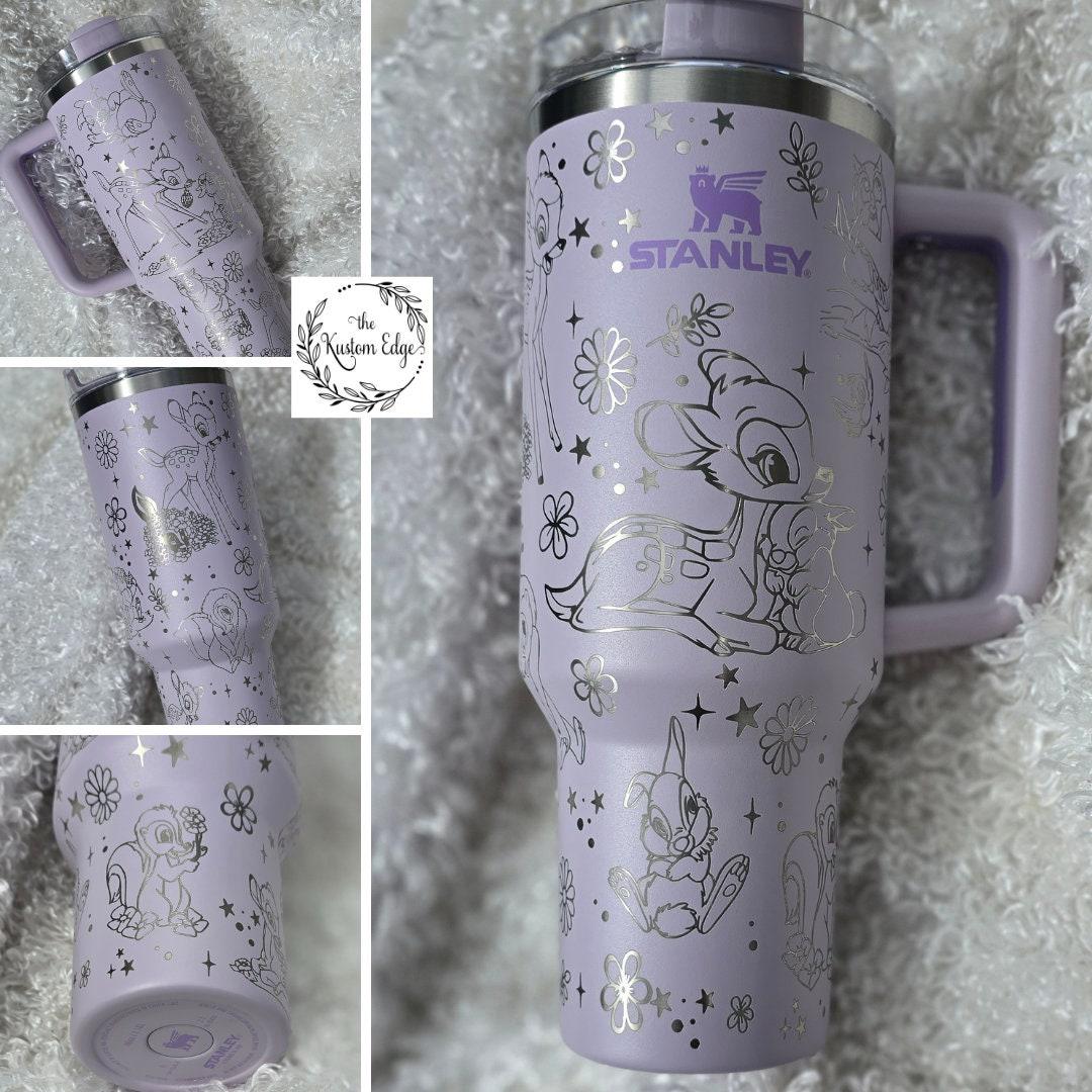 Bambi, Flower, Thumper, Engraved Tumbler 40oz/30oz Personalized Custom Cup