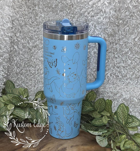 Kanga & Roo Engraved Tumbler: Winnie the Pooh Lover Gift