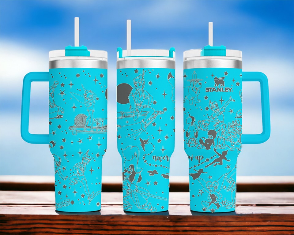 Peter Pan Laser Engraved Tumbler image 2