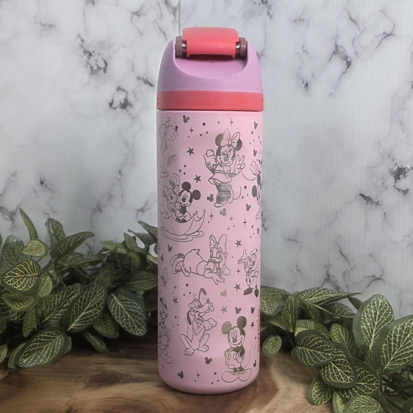 magical character owala tumbler engraved mouse duck dog characters stainless steel insulated fairy tale water bottle