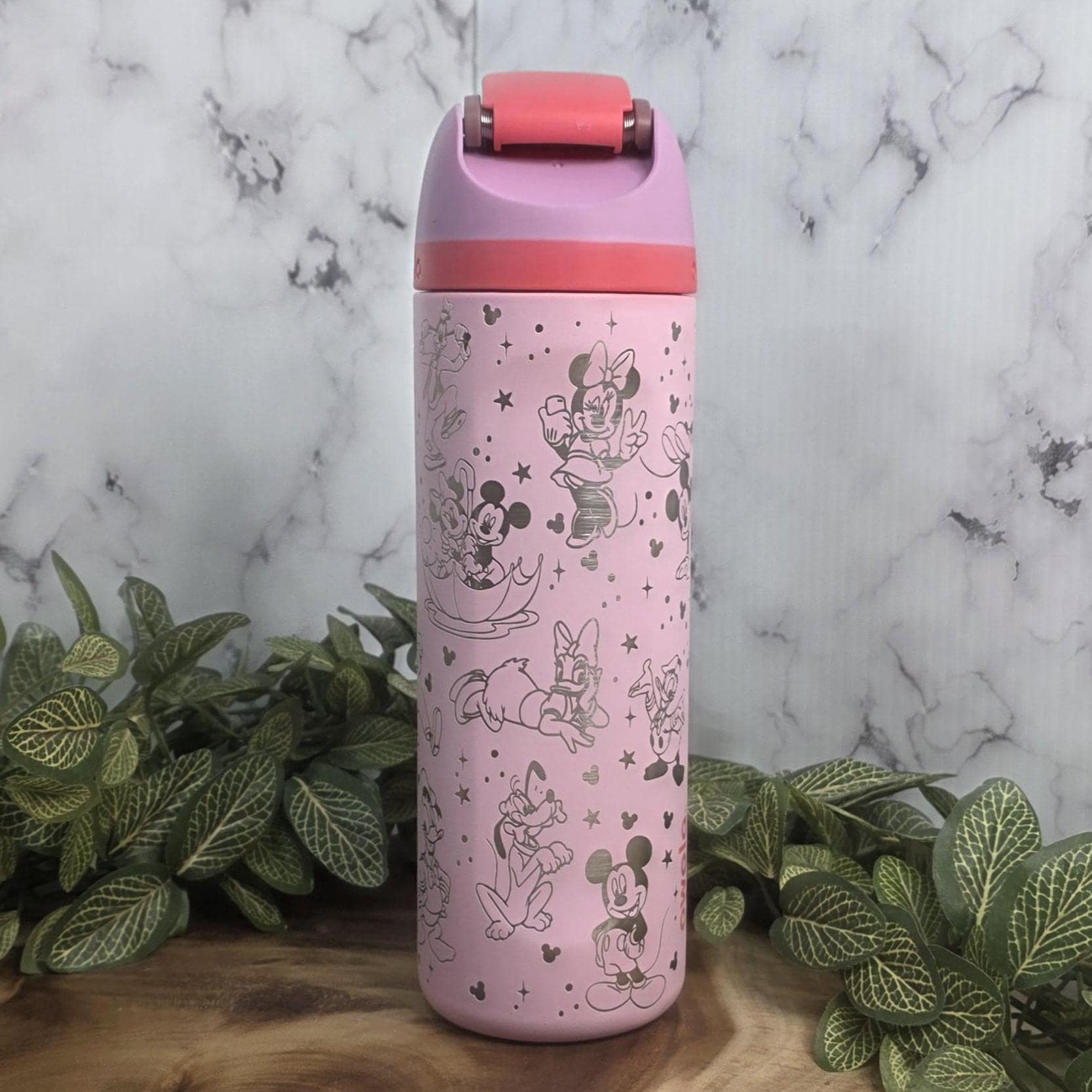 magical character owala tumbler engraved mouse duck dog characters stainless steel insulated fairy tale water bottle