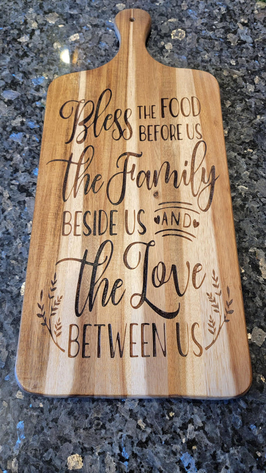 Bless This Food Cutting Board image 0