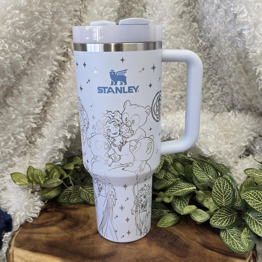 Celtic Warrior Princess Engraved Tumbler: Personalized Stainless Steel Cup